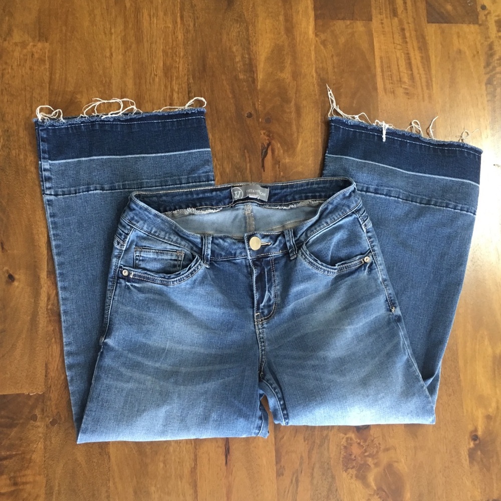 Like New! Wit & Wisdom Wide Leg Cropped Jeans